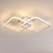 Goeco LED Deckenleuchte Moderne, 42W Quadratische LED Deckenlampe, 3000K Warmweißes Licht, Weiß Acryl Deckenbeleuchtung für Wohnzimmer, Esszimmer, Küche, 64CM