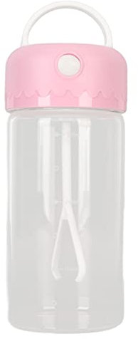 HBG Protein-Shaker-Flasche aus Glas mit Y-förmigem Rührer, Tragbarer Griff, Glas mit Hohem Borosilikatgehalt, Batteriebetrieben, Ideal für Milchkaffeegetränke