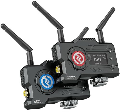 Hollyland Mars 400S PRO II Système de Transmission Vidéo sans fil pour Camera SDI/HDMI, Latence de 7ms, 150 m Portée Visionnage à 4 APP, 1080p 12 Mbps 5G Wi-Fi Transmetteur Récepteur pour Vidéographie