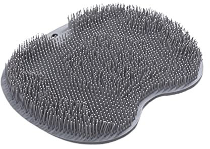 1 brosse de lavage des pieds, brosse à ventouse pour le dos, outil de salle de bain, tapis de bain de massage pour les pieds, tapis de douche