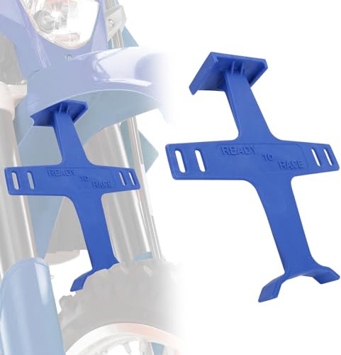 IUVWISN Économiseur de Fourche Avant de Dirt Bike 11,6 Pouces Support de Suspension de Moto Universel Joint d'étanchéité Protecteur de Ressort adapté pour Motocross Enduro Bleu