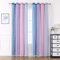 Freyamy Wohnzimmer Gardinen Blau Lila Rosa Glänzend Sterne Vorhänge Halbtransparent 240x132 (HxB) Ösenvorhang 2er Set Farbverlauf Gardinen mit Farbverlauf Vorhang verdunkelungsvorhang