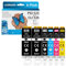LOSMANN PGI-525 CLI-526 Druckerpatronen Kompatibel für Canon 525 526 Tintenpatrone für PIXMA MG5140 MG5350 MG5150 MG5250 IP4850 IP4950 IX6550 MX885 MX715 MG6150 MG6250 MX895 MG8150 MG8250 (6er-Pack)