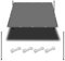 Vela Ombreggiante 4 x 6 m Impermeabile Tenda a Ombreggiante con Occhielli Protezione Raggi UV HDPE tenda parasole per Sabbia Balcone Esterni, Grigio Chiaro