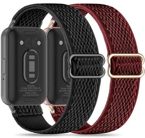 EverAct Correa elástica compatible con Samsung Galaxy Fit 3 correo Pulsera de repuesto para hombre