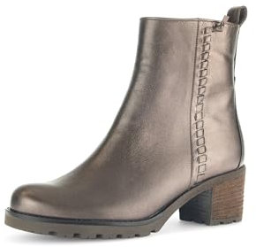 Gabor Damen Ankle Boots, Frauen Stiefeletten,reißverschluss,Bootee,Booties,halbstiefel,Kurzstiefel,Bronce (Micro),38 EU / 5 UK