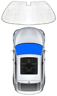 Parasol Cristal Delantero Para Mercedes Para Benz Para Clase V Para V260 2020-2022 Parasol Delantero Parabrisas Coche Protección UV Reflector Parasol Plateado Parasol Parabrisas Delantero Plegable(Fro