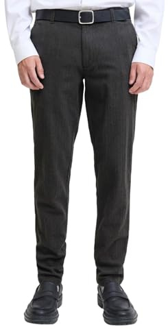 JACK & JONES Men's Jpstmarco Bowie Winter Chino Sn, Dark Grey, 36 W/36 L