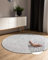 benuta Basic handgewebter Baumwollteppich Ron - Beige/Schwarz 240 cm Rund - Handwebteppich 100% Baumwolle - Rund im Stil: Uni, Minimalistisch, Natural Living - Pflegeleicht für Wohnzimmer Schlafzimmer