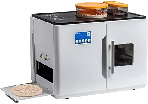 maquina crepes e panquecas, maquina pancakes automatica, Máquina para hacer tortillas y prensa para roti, prepare 20 deliciosos panes planos, tortillas y pitas de una sola vez con un solo botón