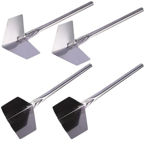 4 Pcs Inside & Outside Corner Trowels, Stainless Steel Plastering Tools for Drywall Corner Shaping & Building Projects