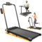 Walking Pad with 8% Incline, 3 in 1 Folding Walking Pad Treadmill for Home with Handle Bar, 2.5HP Powerful Quiet Under Desk Treadmill 1-12km/h with Bluetooth APP & Remote Control