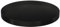 JIHXYER Bandeja redonda, bandeja decorativa de metal de 20 cm, color negro mate, bandeja redonda para servir, plato decorativo para cafetería, bar y hogar