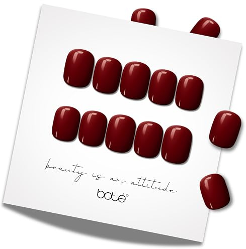 BOTÉ Press on Nails Set, 30 wiederverwendbare Kunstnägel zum Aufkleben, Nägel zum Kleben aus koreanischem Premium Gel, Klebenägel Fingernägel