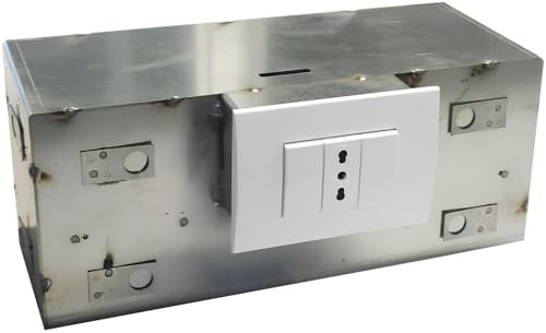 Cassaforte Invisibile Ad Incasso Zincata Con 3 Cassetti | Dimensioni 18X32X13 cm | Placca e Accessori Inclusi