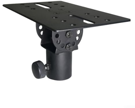 Zhanhai Rotatable 35mm Metal Mount Tripod Speaker Stand Adapter Top Cap,Height Adjustable Speaker Mount For Stage Performance Sound System Equipment