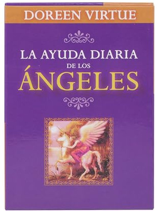 Mimoqk Oráculo de guía de ángeles, lectura intuitiva diaria, cartas de oráculo con 44 unidades, baraja de tarot ilustrada para principiantes, tarjetas de adivinación, paquete de mensajes de ángel para