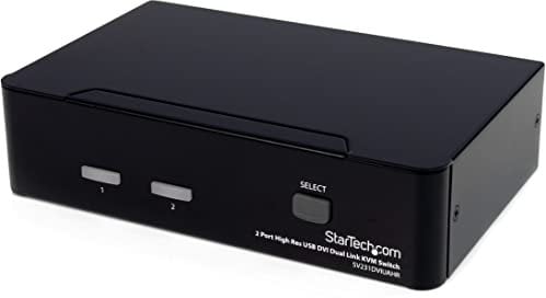 StarTech.com 2 Port Dual Link DVI USB KVM Switch mit Audio - DVI Desktop KVM Umschalter