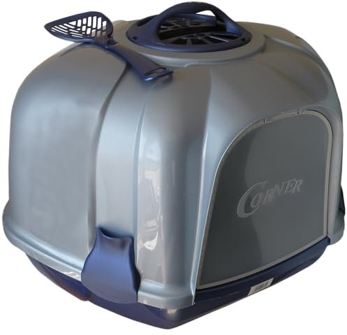 ARQUIVET Maison de toilette Corner 50 x 60 x 41 cm - Maison hygiénique fermée - arénera recouvert de plastique pour chats