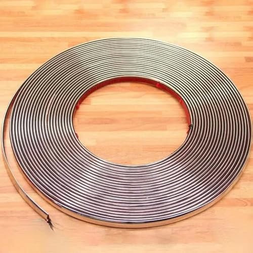 Baguette chromée autocollante universelle pour voiture 4 mm x 15 m