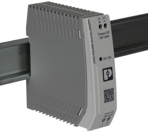 PHOENIX CONTACT UNO-PS/1AC/24DC/30W AC/DC CONVERTER, 30W, 24V, 1.25A
