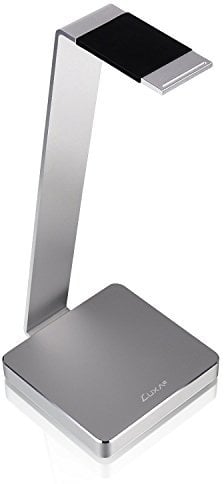 LUXA2 HO-HDP-ALE1SI-00 E-One Aluminum Headphone Stand for Beats, Sony, Sennheiser, Philips, Skull Candy, Plantronics, Bose, JVC, Gaming, and DJ. Silver by LUXA2