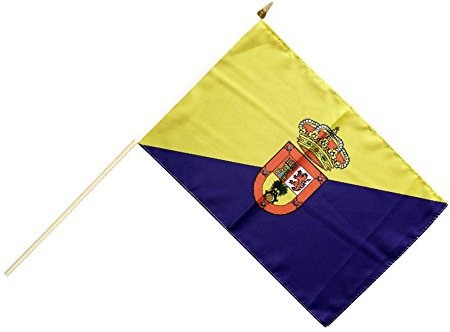 Flaggenfritze® Stockflagge Spanien Gran Canaria - 30 x 45 cm