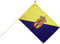 Flaggenfritze® Stockflagge Spanien Gran Canaria - 30 x 45 cm