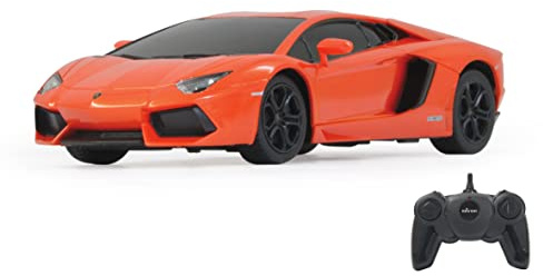 JAMARA Lamborghini Aventador 1:24 2,4GHz - offiziell lizenziert, ca zu 1 Stunde Fahrzeit bei ca. 9 Km/h, perfekt nachgebildete Details, hochwertige Verarbeitung