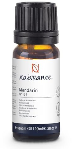Naissance Huile Essentielle De Mandarine (No. 154) - 10ml - Pure, Naturelle, Végan, Non Dilué - Pour Aromathérapie, Diffuseur, Humidificateur, Mélange Massage - Arôme Apaisant