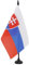 AZ FLAG - Tischflagge Slowakei - 21x14 cm - Slowakische Tischfahne 14 x 21 Cm - Flaggen