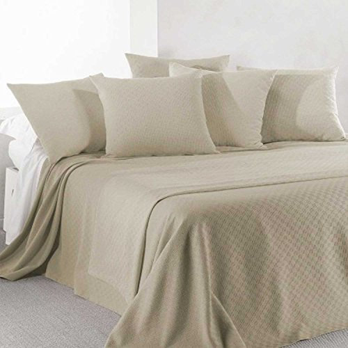 Copriletto Estivo Rodeo in Cotone Panama Caleffi Matrimoniale/Tortora