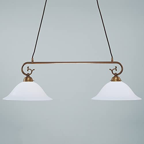 Hängeleuchte Jugendstil Deutsches Qualitätsprodukt aus Messing Wohnzimmer Esszimmer Lampe Leuchte Beleuchtung