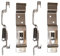 BITS4REASONS - 4 x (2 Paar) Anhänger-Nummernschildhalter, Clips, Nummernschildhalterungen, Edelstahl, federbelasteter Stahl, Standard-UK-Größe, 11 cm (110 mm) Tiefe
