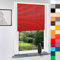 Aluminium Jalousie nach Maß, Endloskette, Kette, Monocomando, Maßanfertigung, für Fenster und Türen, Alu, Fenster, Klemmfix ohne Bohren (Rot, Höhe: 130cm x Breite: 120cm)