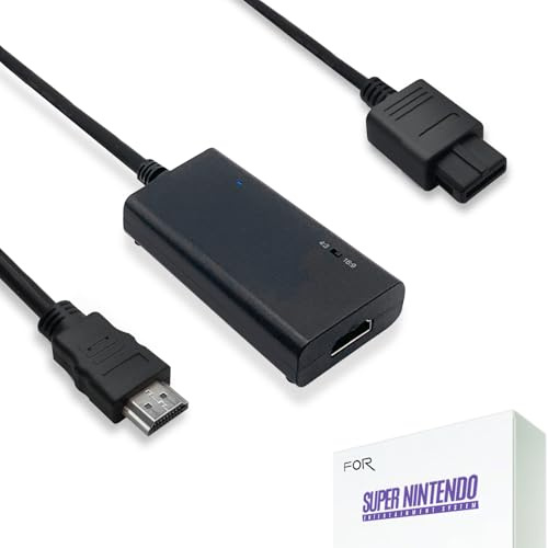 HD Link Kabel für Original Super Nintendo SNES & Super Famicom SFC Systemkonsole mit Kabelschildern 4 Stück