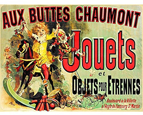 Artery8 Aux Buttes Chaumont Jouets French Ad Monica's Apartment Friends Large Wall Art Poster Print Thick Paper 18X24 Inch Französisch Wand Poster drucken
