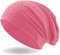 Hatstar Damen Beanie Mütze | mit edler Strass Nieten Applikation | Mädchen Mütze | elastisches Slouch Long Beanie | leicht und weich (Light pink)