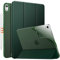 MoKo für iPad Air 11 Zoll Hülle 7./6. Generation M3/M2 2025/2024, iPad Air 5./4. Gen Hülle 2022/2020, Transluzent Matt Weich TPU Rückseite, Unterstützt Pencil Pro/2/USB-C, Nachtgrün
