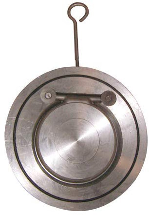 Syveco 365150 Serie 365 Edelstahl Einblättriges Rückschlagventil, FKM-Dichtung, PN10/16 Zwischen Flanschen, M150