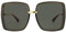 Gucci Damen Gg0903s Sonnenbrille, Grau-Gold-Grau, 58
