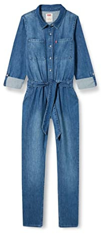 Levi's Lvg Woven Jumpsuit Bambine e Ragazze, Pietra Miliare, 14 anni