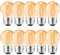 Suncan LED Leuchtmittel Filament Vintage in Birnenform klein P45 E27 4W 2700K Warmweiß Retro Lampe Glühbirne Antik 10 Stück,Energieklasse F