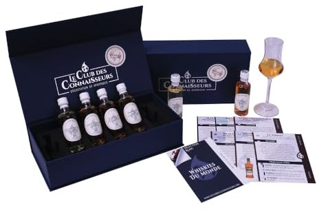 Coffret Dégustation Whisky Du Monde 6 x 40ml - En Solo Ou En Duo - Le Club Des Connaisseurs - Cadeau Homme