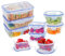 EASYLOCK 9 Pack Airtight Food Storage Container with Lids, Plastic Meal Prep Containers, Reusable Leak-proof Microwave Freezer Dishwasher Safe (Blue)