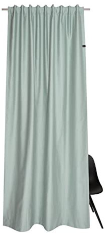 Schöner Wohnen Kollektion Gardine Soft 130x250 - Vorhang 2er Set Blickdicht Salbei Baumwollmix - Vorhänge Wohnzimmer - Dekoschal - Curtains