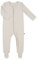 emma & noah Baby Schlafanzug, Weicher & Atmungsaktiver Strampler für Neugeborene, Oeko-TEX Zertifiziert, Langarm Pyjama mit Reißverschluss für Jungen & Mädchen, Mit Füßen (Beige, 68 cm)