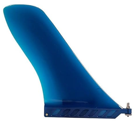 Generic 9 Touring Flexible SUP Fin - Universal Fin Box Compatible, Blue, Paddleboarding