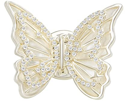 YYSuniee Schmetterling Broschen für Frauen, Cubic Zirconia Goldene Schal Pins und Broschen Mode Kleidung Zubehör