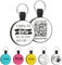 MYLUCKYTAG QR-Code Silikon-Haustier-ID-Tag für Hunde und Katzen – Online-Profil, Standortalarm-E-Mail, digitaler Tag, leiser und langlebiger Halsbandanhänger, graviert